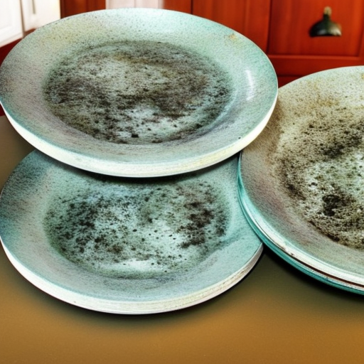 How to clean moldy dishes