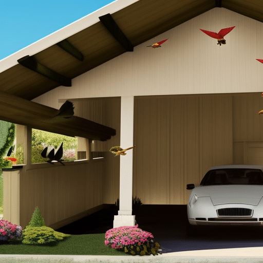 How to keep birds out of carport rafters